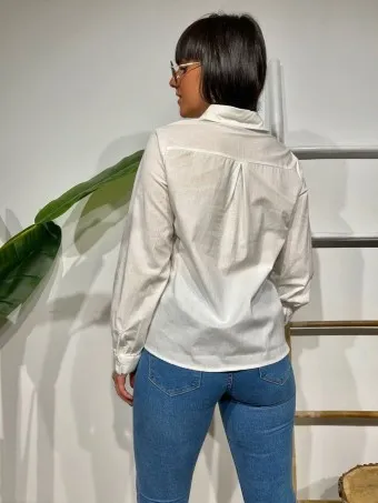 Camisa Volante SELIMA Blanco