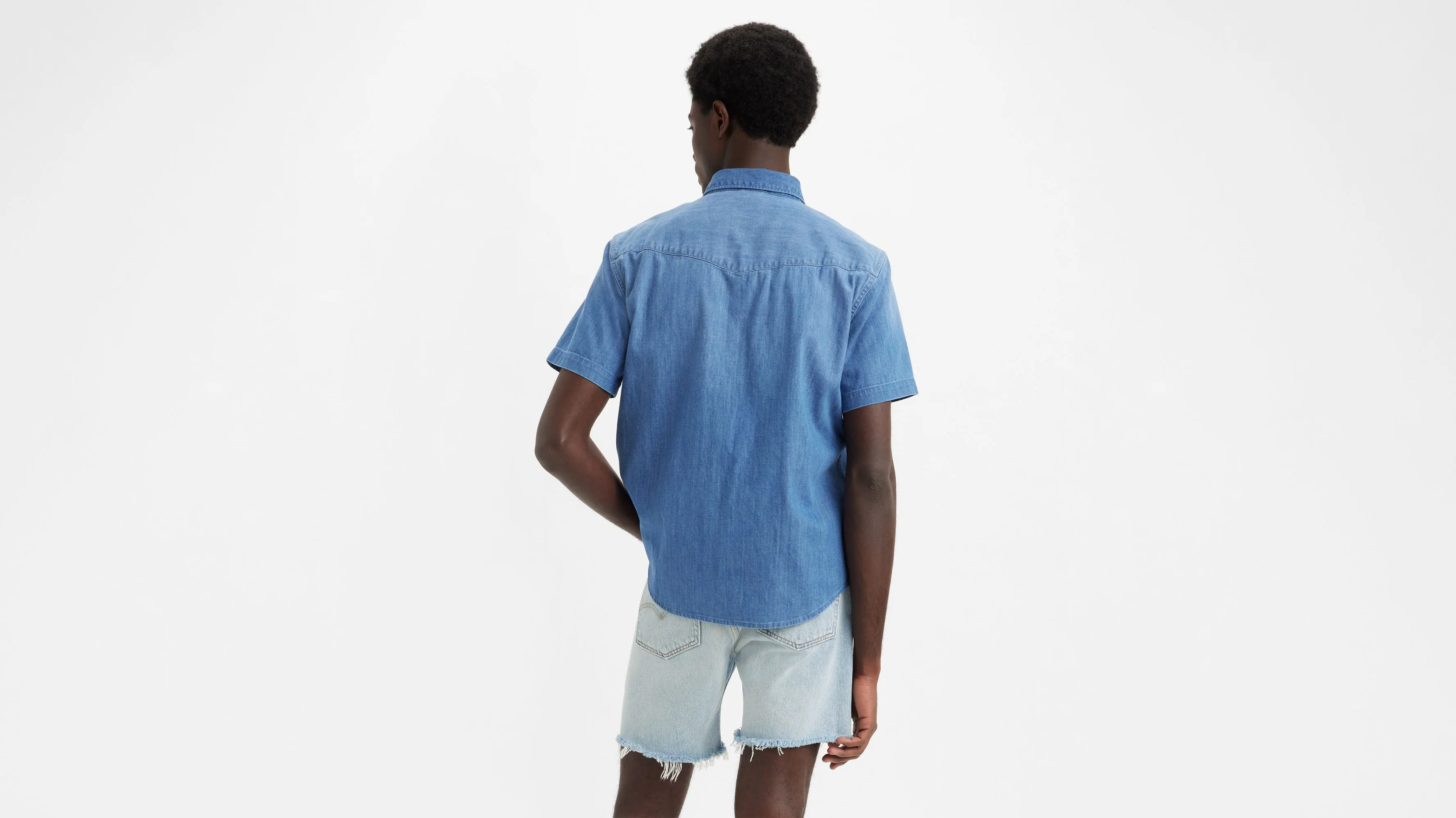 Camisa Western De Manga Corta De Fit Relajado