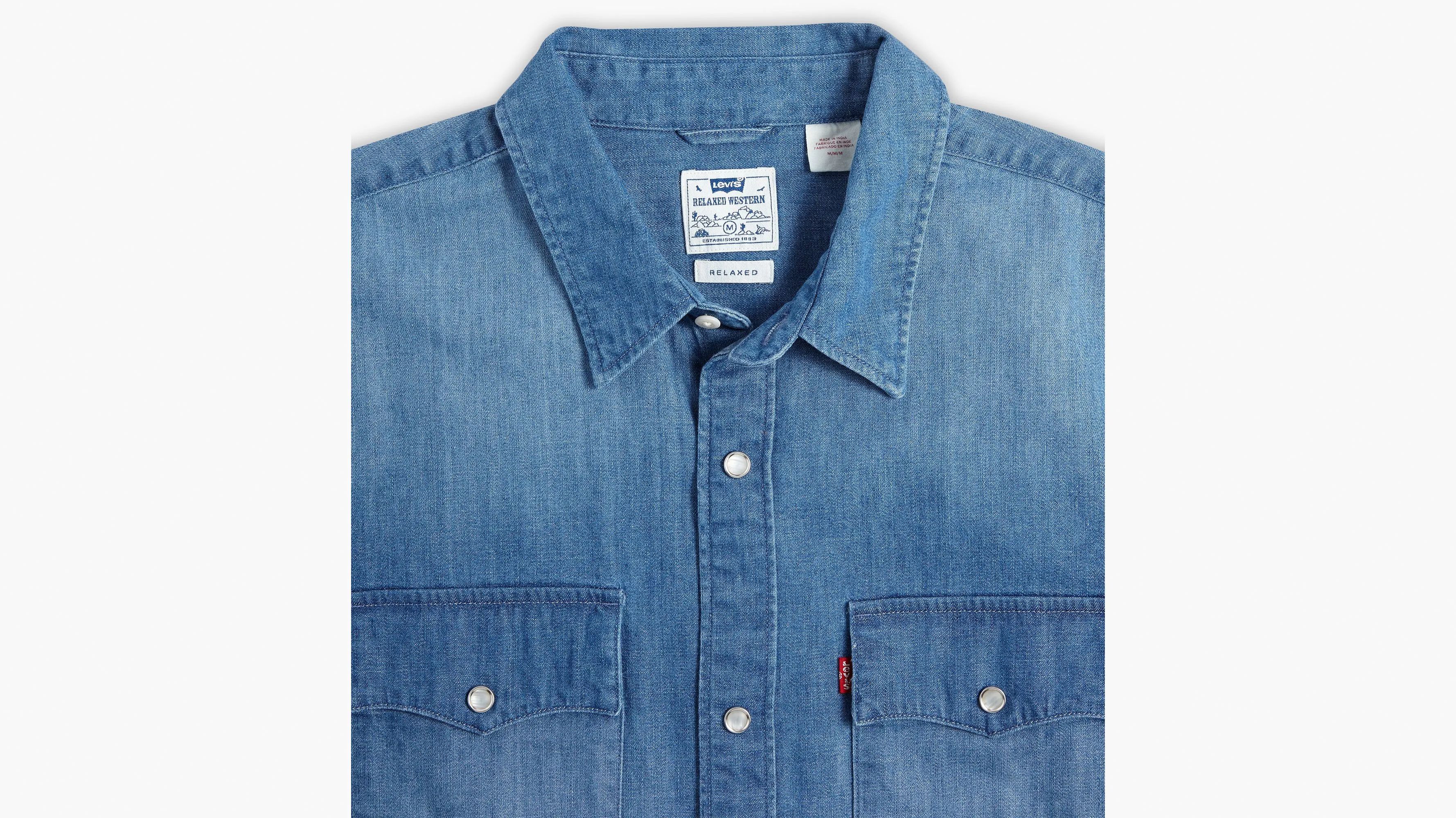 Camisa Western De Manga Corta De Fit Relajado