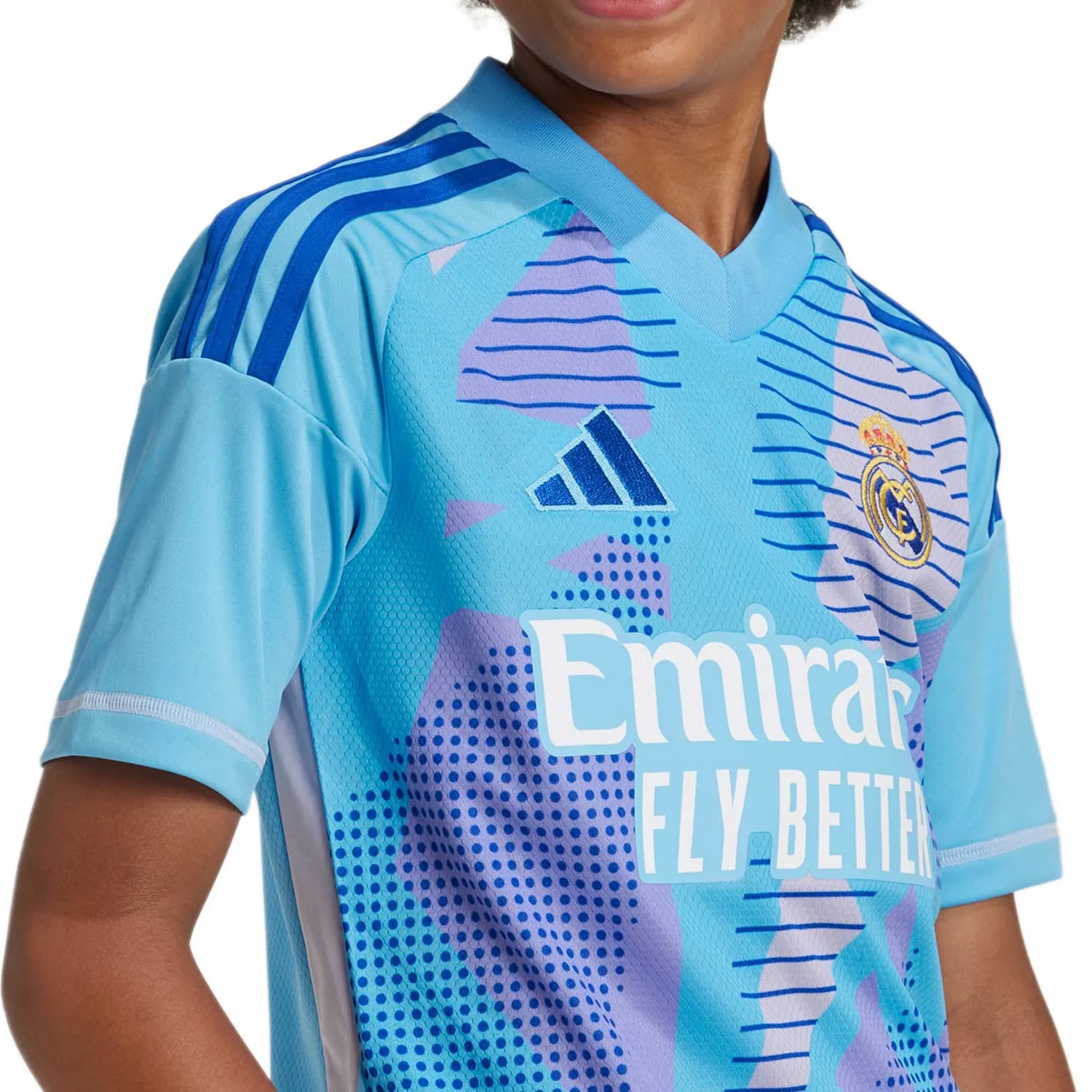 Camiseta adidas Real Madrid niño portero Courtois 2024 2025