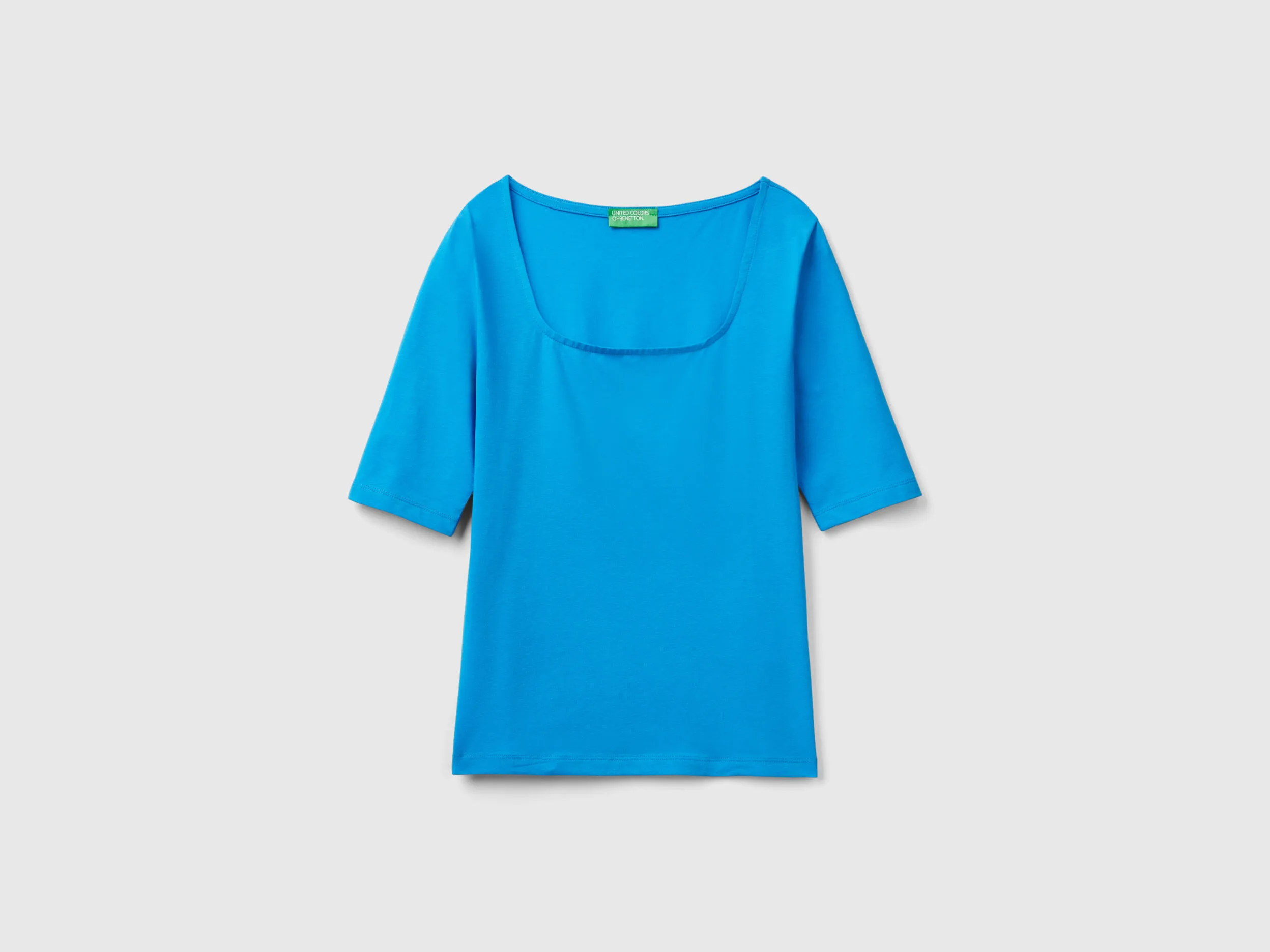 Camiseta ajustada de algodón elástico