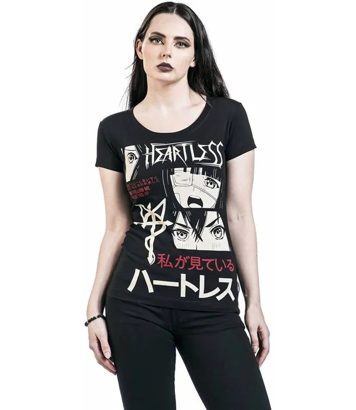 Camiseta I'm Lost T Manga Corta Negra Chica Ladies Innocent