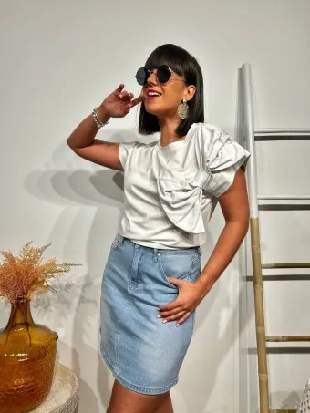 Camiseta Maxi Lazo JOLIVET Blanco