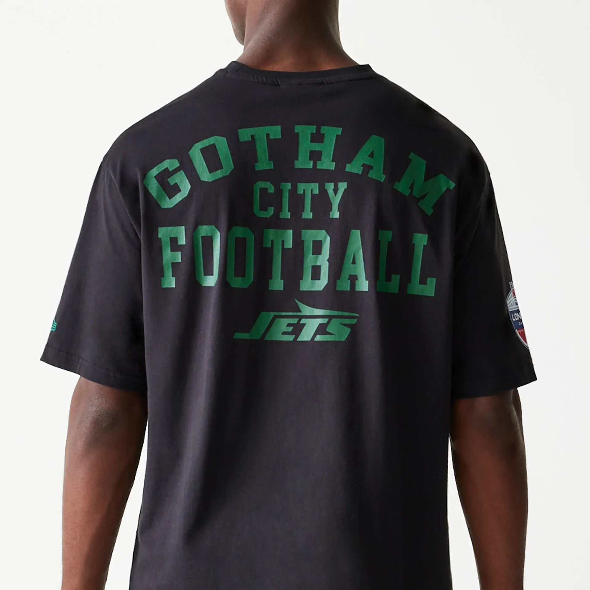 Camiseta Oversized New York Jets NFL Games Square Arch Negro