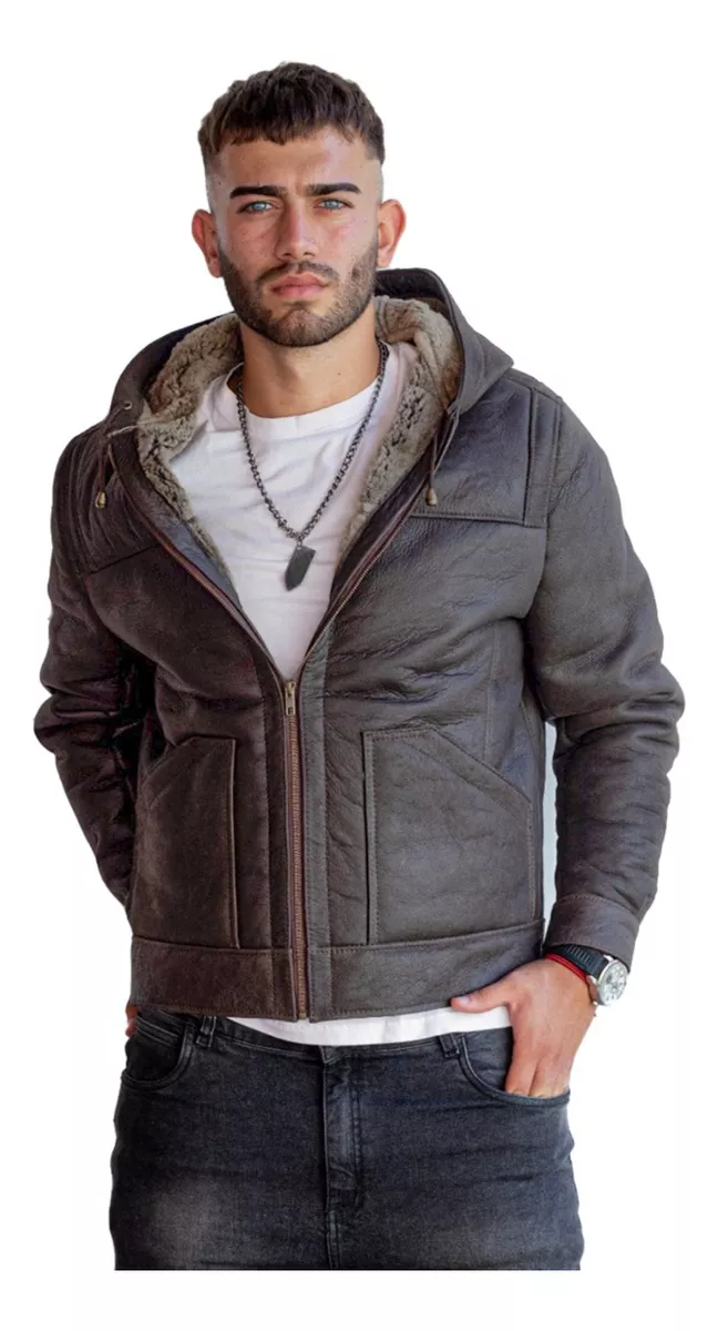 CAMPERA DE CUERO DE OVEJA 100% LEGITIMO DE HOMBRE ART: CANG