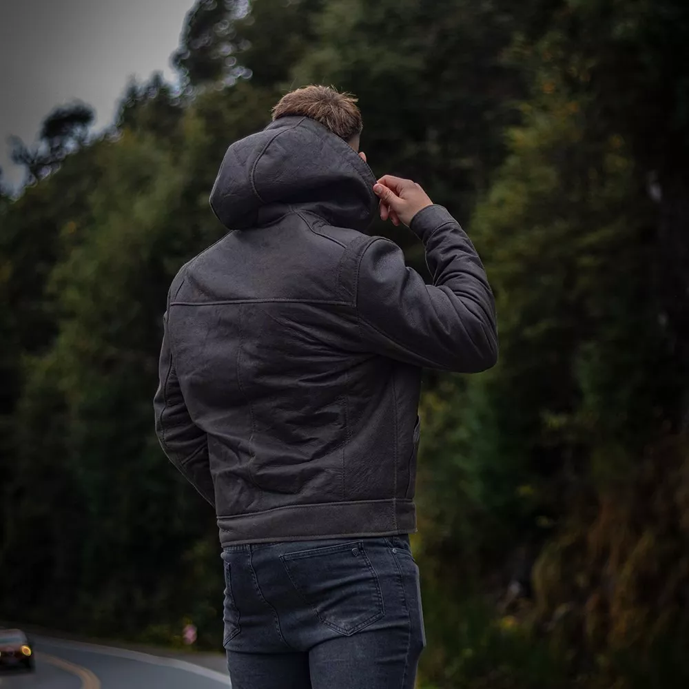 CAMPERA DE CUERO DE OVEJA 100% LEGITIMO DE HOMBRE ART: CANG