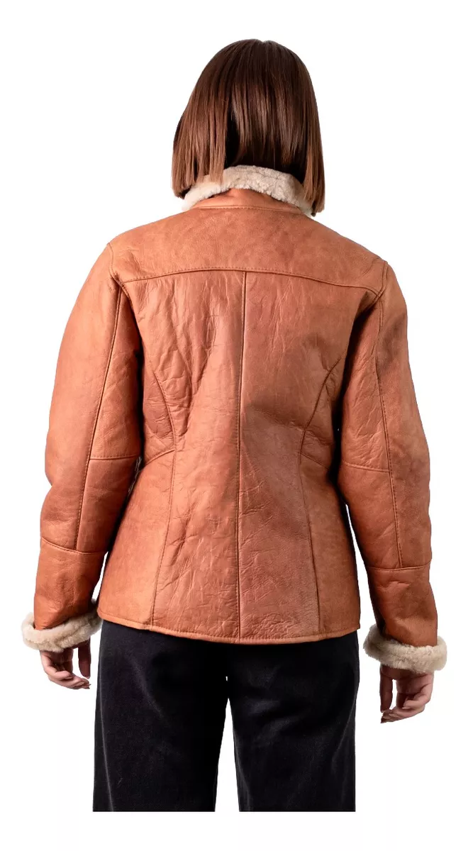 CAMPERA DE CUERO DE OVEJA DE MUJER  MODELO: 105