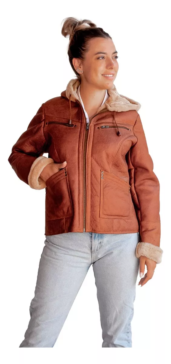 CAMPERA DE CUERO DE OVEJA DE MUJER  MODELO: 106 NAPA