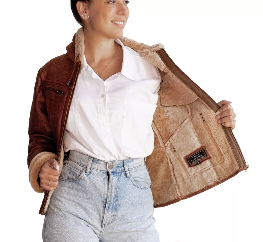 CAMPERA DE CUERO DE OVEJA DE MUJER  MODELO: 106 NAPA