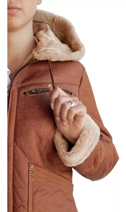 CAMPERA DE CUERO DE OVEJA DE MUJER  MODELO: 106 NAPA