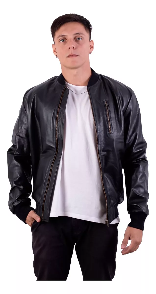 CAMPERA DE CUERO VACUNO 100% LEGITIMO DE HOMBRE  ART: 104