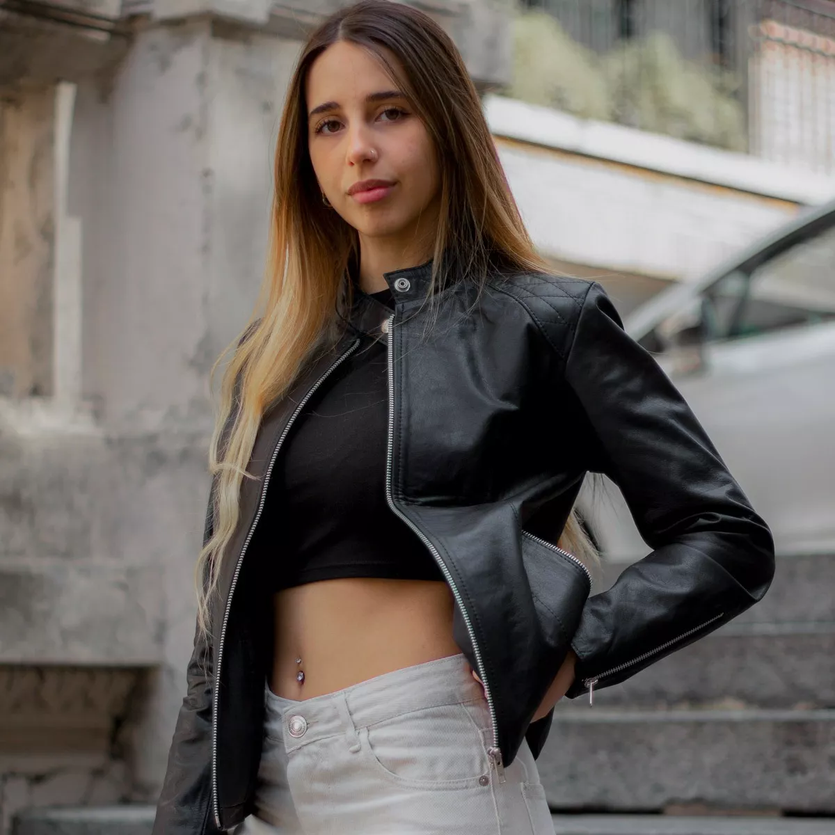 CAMPERA DE CUERO VACUNO 100% LEGITIMO DE MUJER  ART: 126