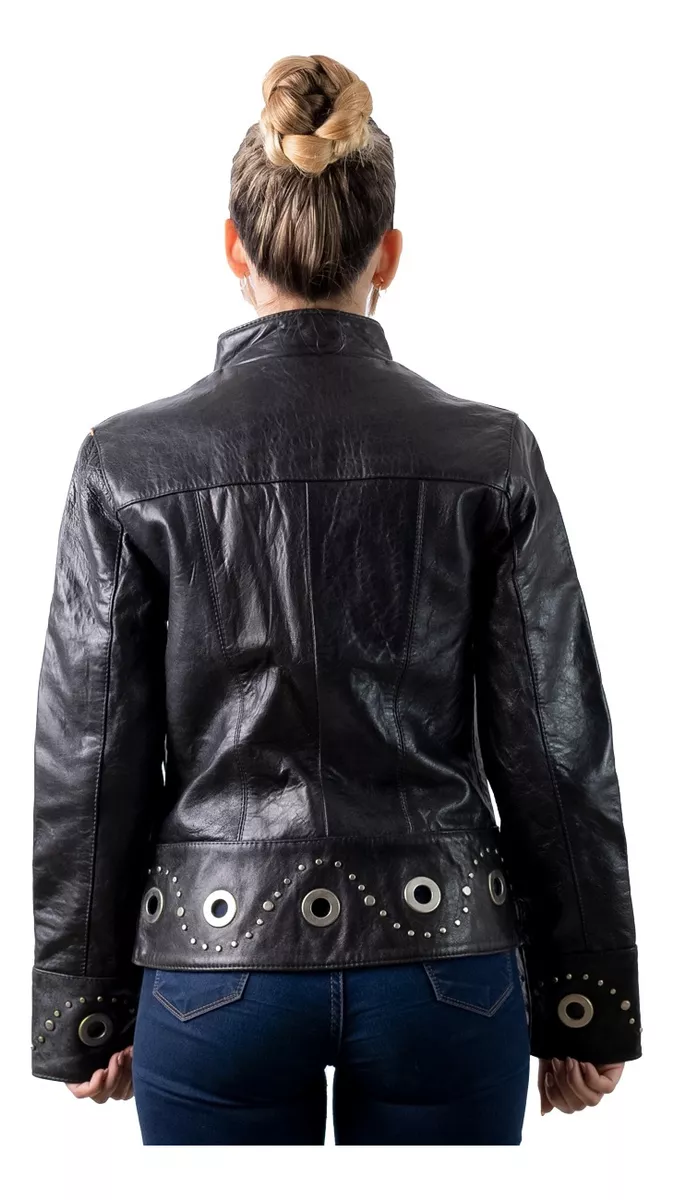 CAMPERA DE CUERO VACUNO 100% LEGITIMO DE MUJER  ART: ANGIE
