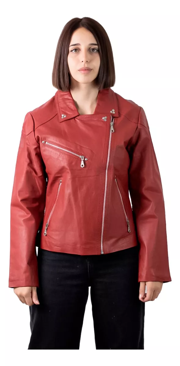 CAMPERA DE CUERO VACUNO 100% LEGITIMO DE MUJER  ART: LOUR