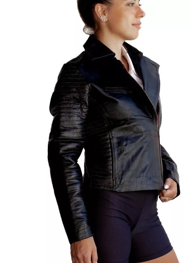 CAMPERA DE CUERO VACUNO 100% LEGITIMO DE MUJER  RAMONERA