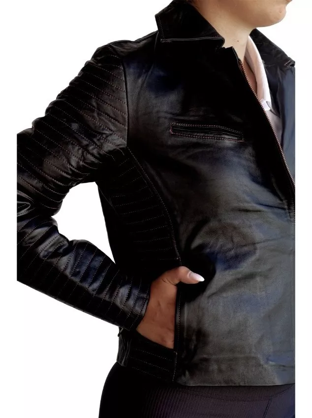 CAMPERA DE CUERO VACUNO 100% LEGITIMO DE MUJER  RAMONERA