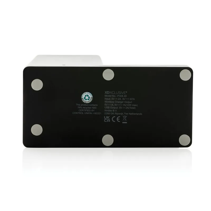 Cargador Ontario 10W de plástico reciclado FSC® y RCS