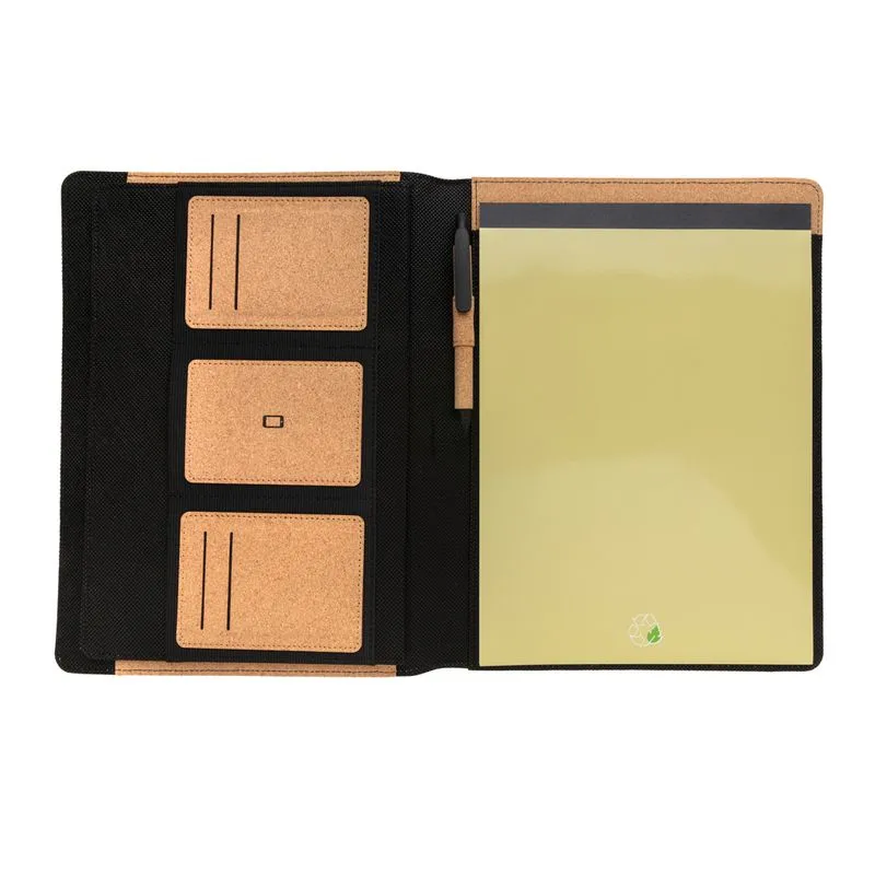 Carpeta de corcho Deluxe A4 con bolígrafo