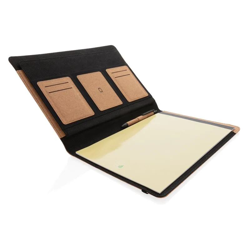 Carpeta de corcho Deluxe A4 con bolígrafo