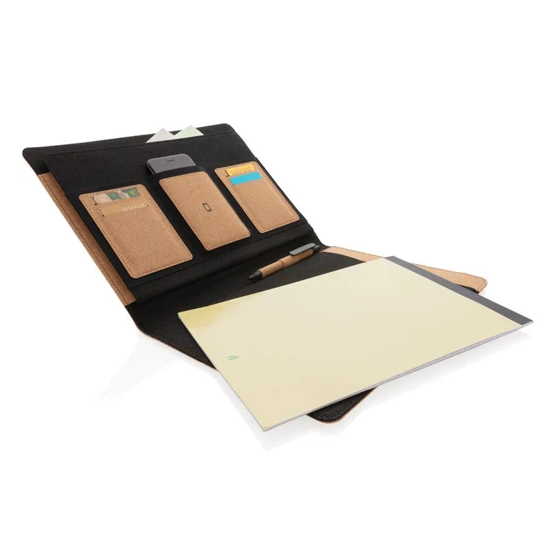 Carpeta de corcho Deluxe A4 con bolígrafo