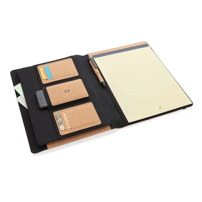 Carpeta de corcho Deluxe A4 con bolígrafo