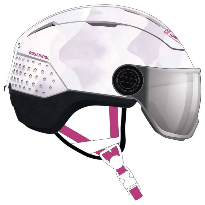 Casco con visera para niños Rossignol Whoopee Visor Impact (blanco)