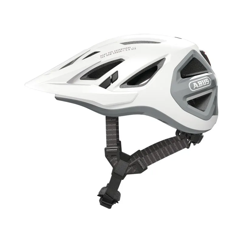CASCO DE BICICLETA ABUS URBANI 3.0 ACE (POLA WHITE)