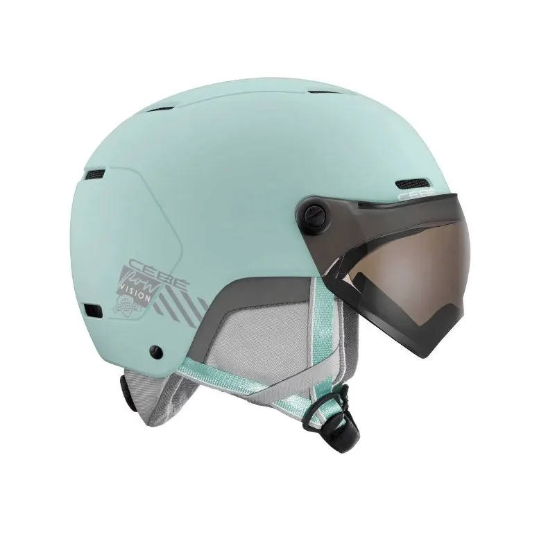 Casco de esquí con visera CEBE Pow Vision (Jade Ultra Black)