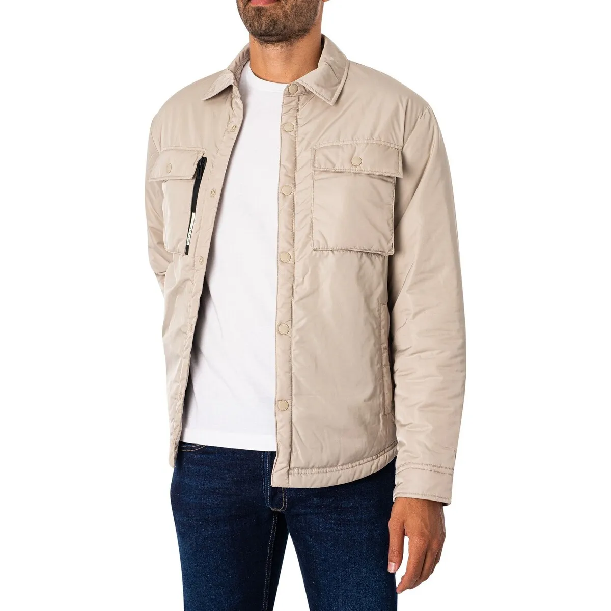 Cazadora Bomber Con Bolsillos En El Pecho