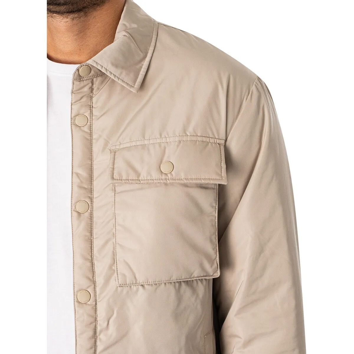 Cazadora Bomber Con Bolsillos En El Pecho