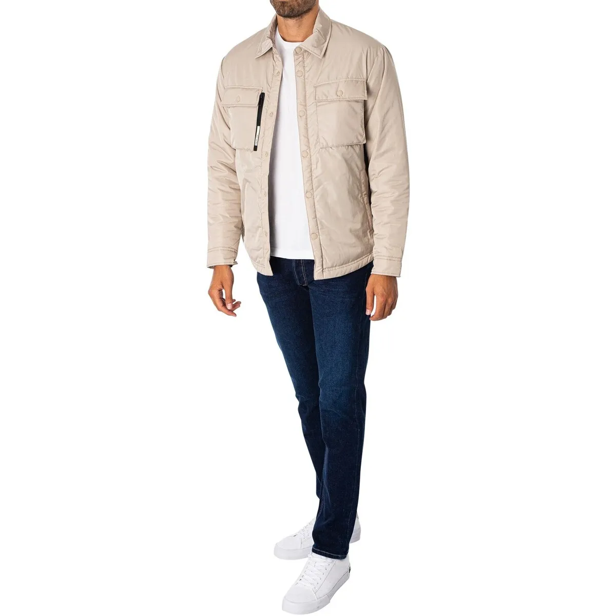 Cazadora Bomber Con Bolsillos En El Pecho