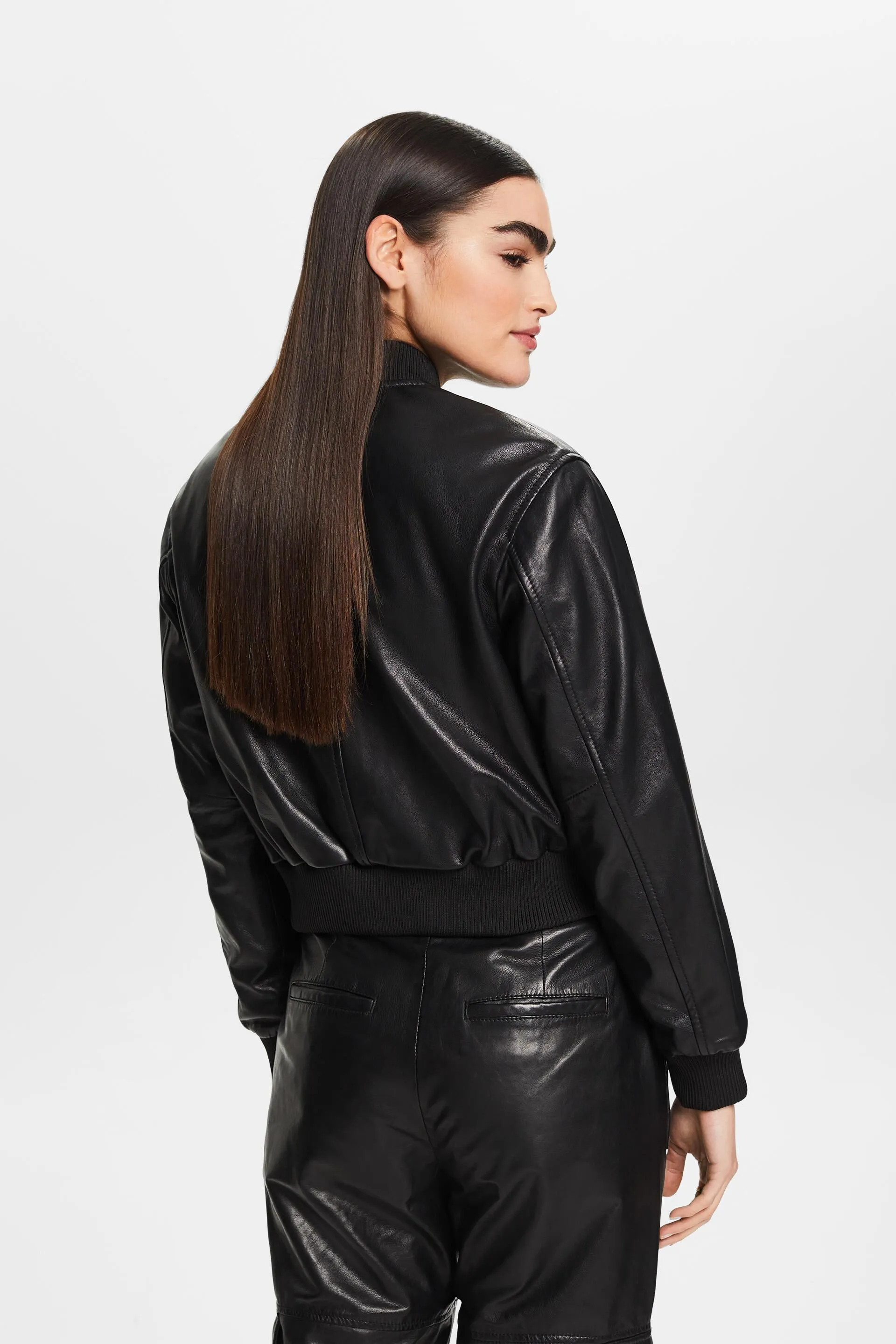 Cazadora bomber de piel