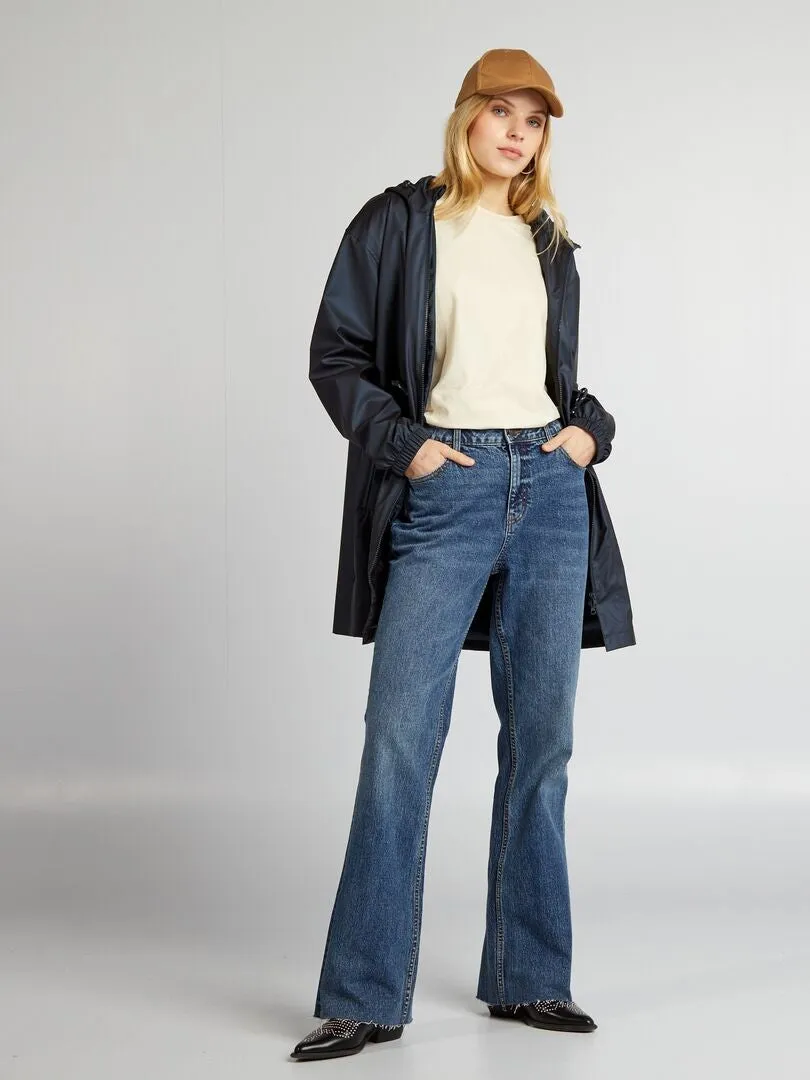 CAZADORA HOLGADA E IMPERMEABLE  NEGRO