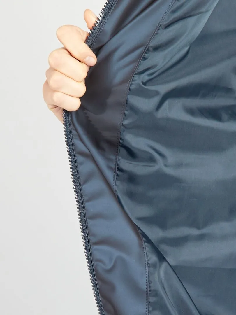 CAZADORA HOLGADA E IMPERMEABLE  NEGRO