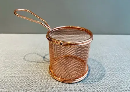 Cesta para papas fritas cilíndrica