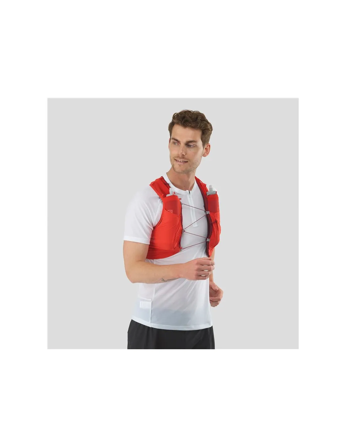 Chaleco de running Salomon Sense Pro 5 Set Red