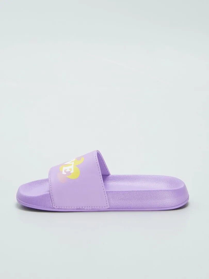 CHANCLAS DE PISCINA LOVE  PURPURA