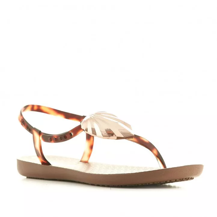 Chanclas Ipanema con detalles marrones