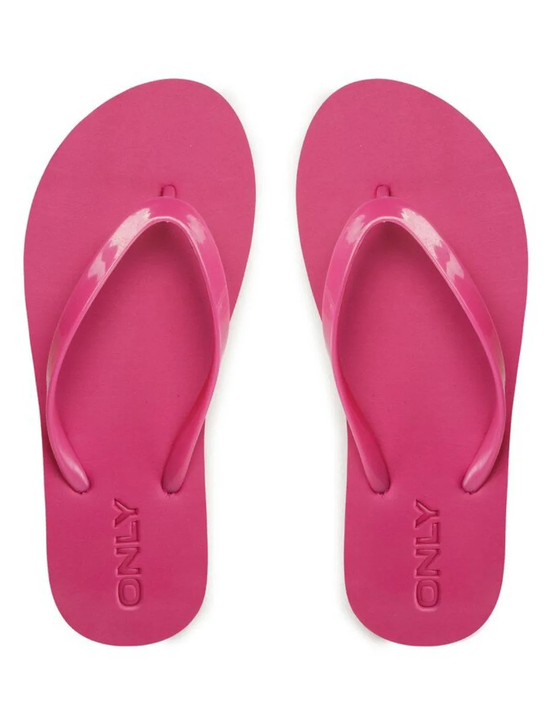 Chanclas Only Litzia de dedo rosas para mujer