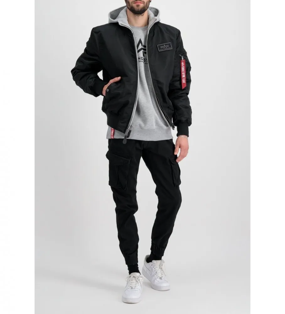 CHAQUETA BOMBER MA1 DTEC NEGRO