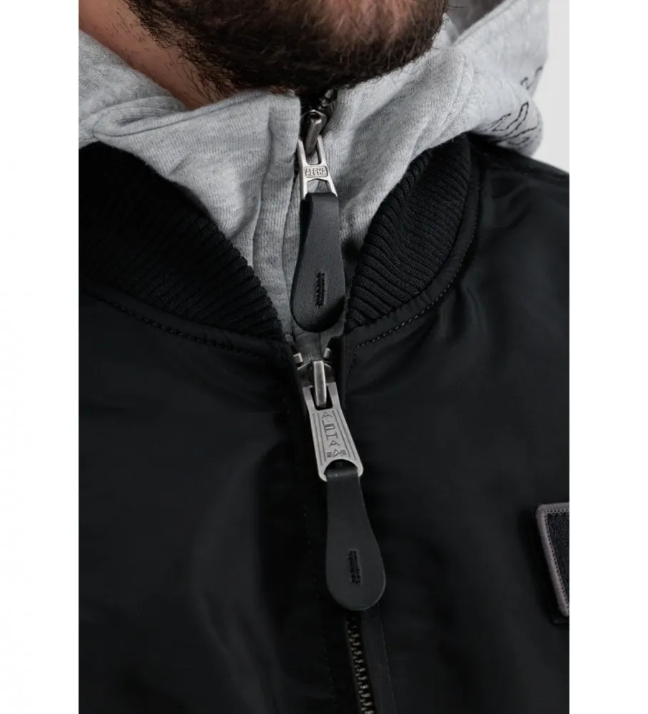 CHAQUETA BOMBER MA1 DTEC NEGRO