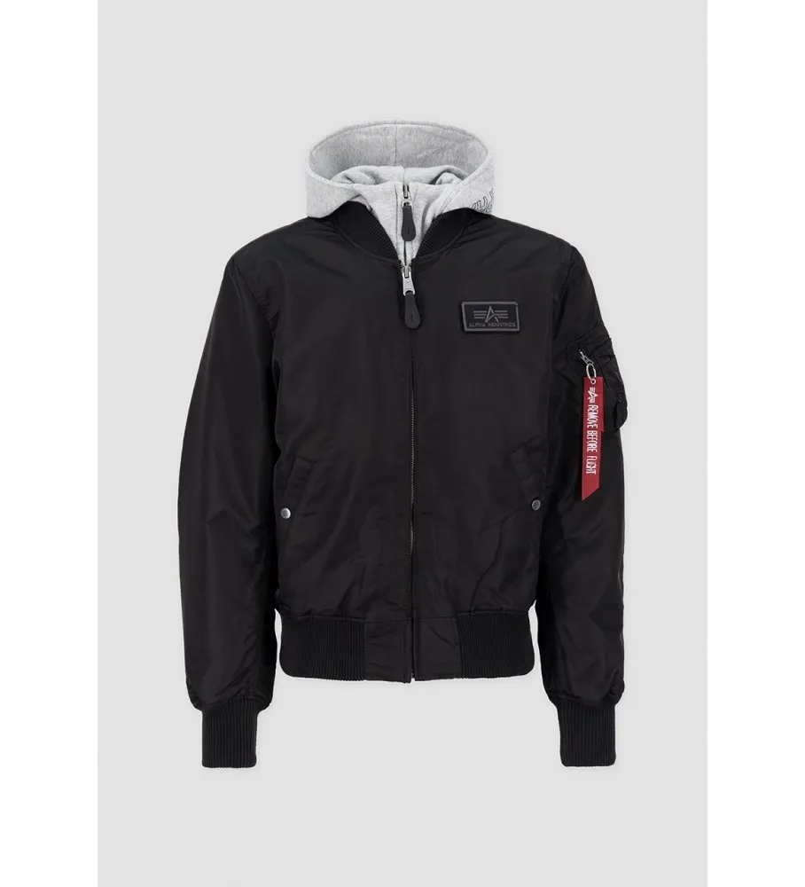 CHAQUETA BOMBER MA1 DTEC NEGRO