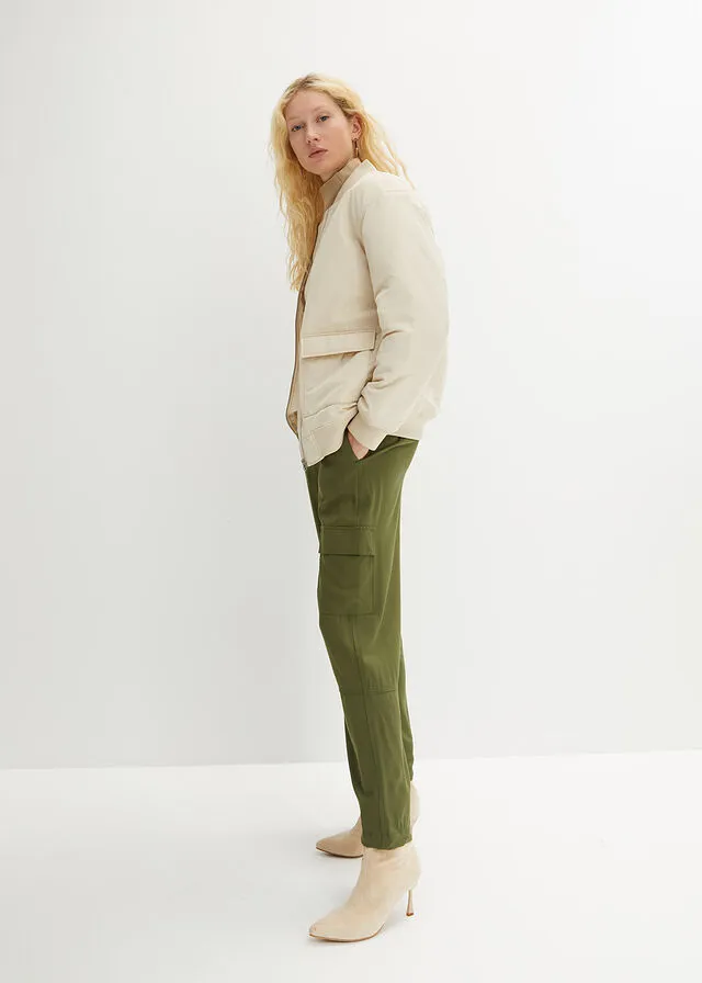 Chaqueta bomber oversize Arena claro