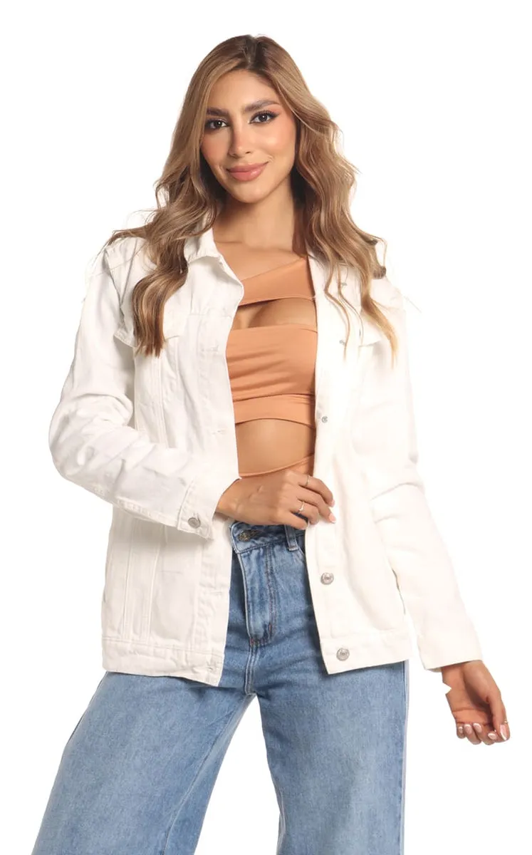 Chaqueta Básica Marfil