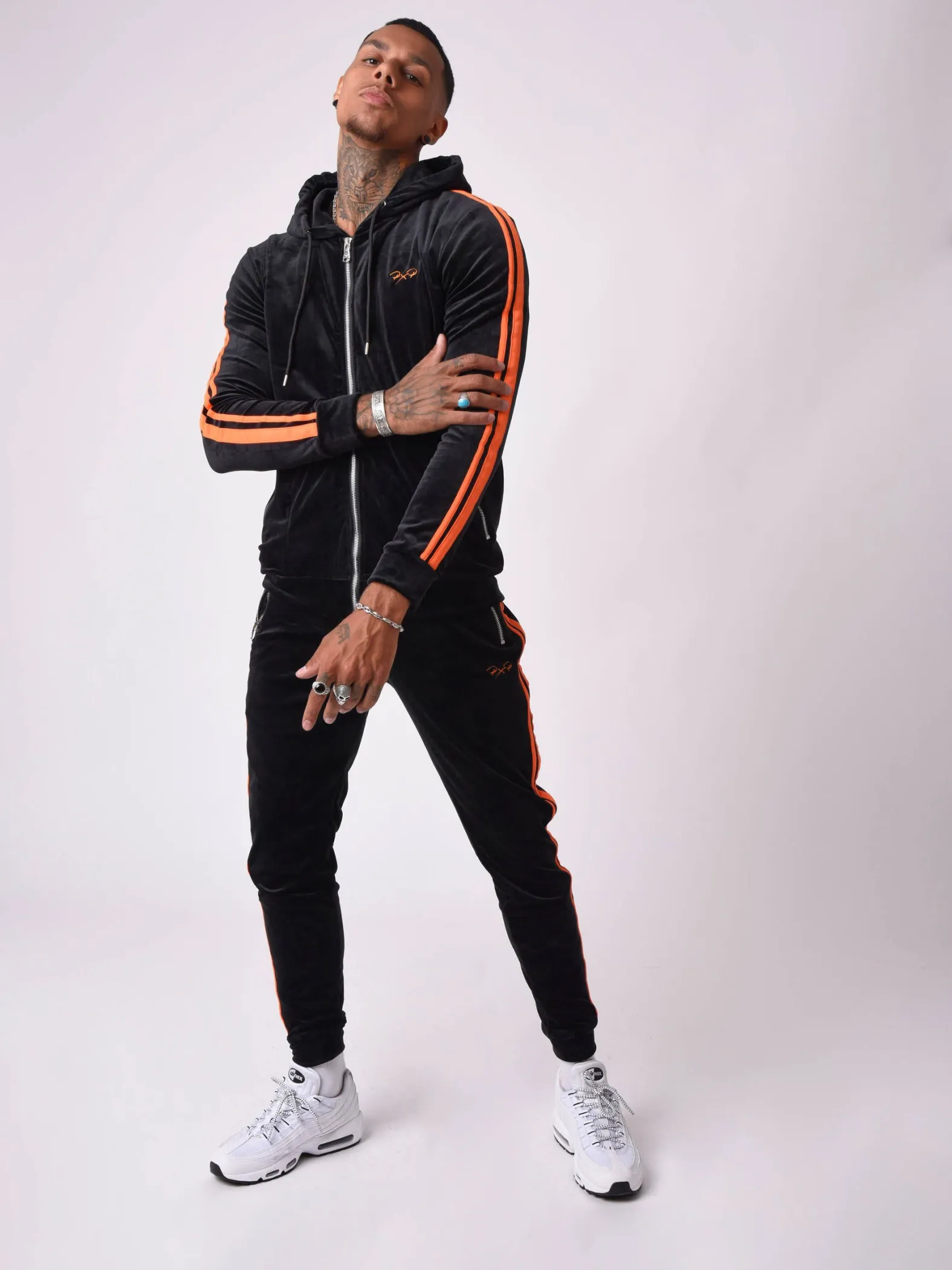 Chaqueta de terciopelo de doble botonadura