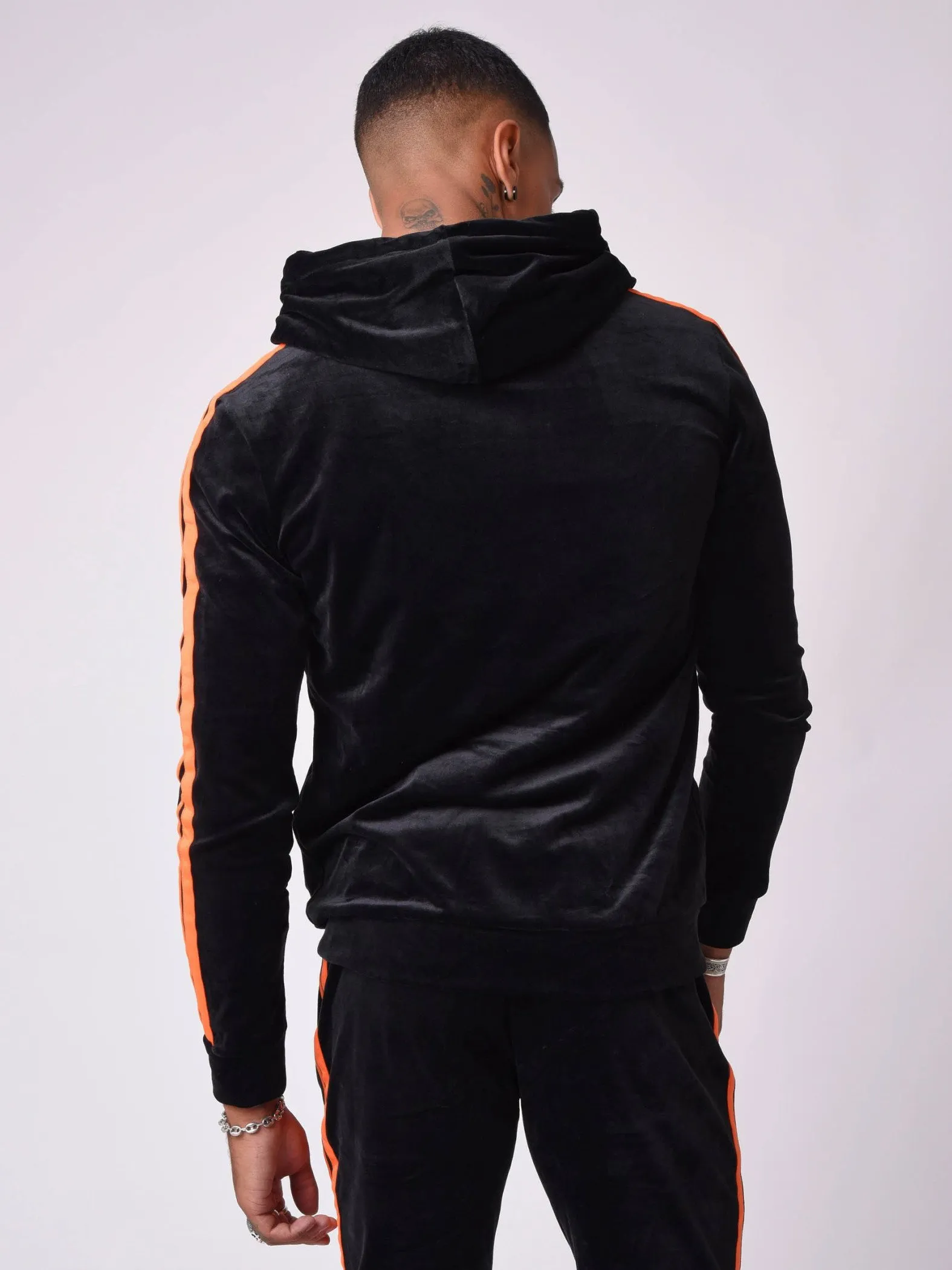 Chaqueta de terciopelo de doble botonadura