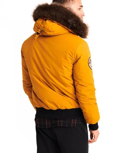 chaqueta superdry everest bomber amarillo hombre