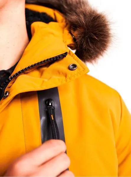 chaqueta superdry everest bomber amarillo hombre