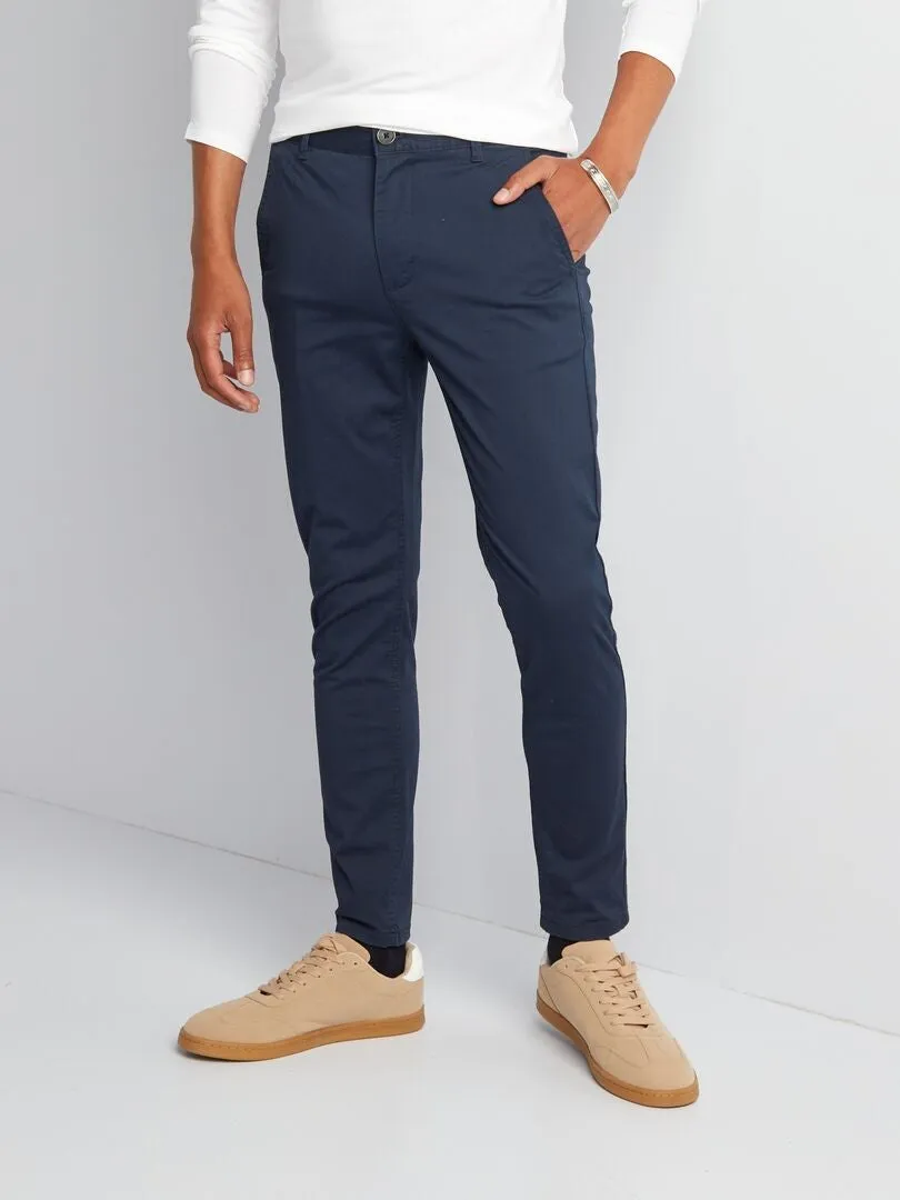 CHINO SLIM   L34  AZUL