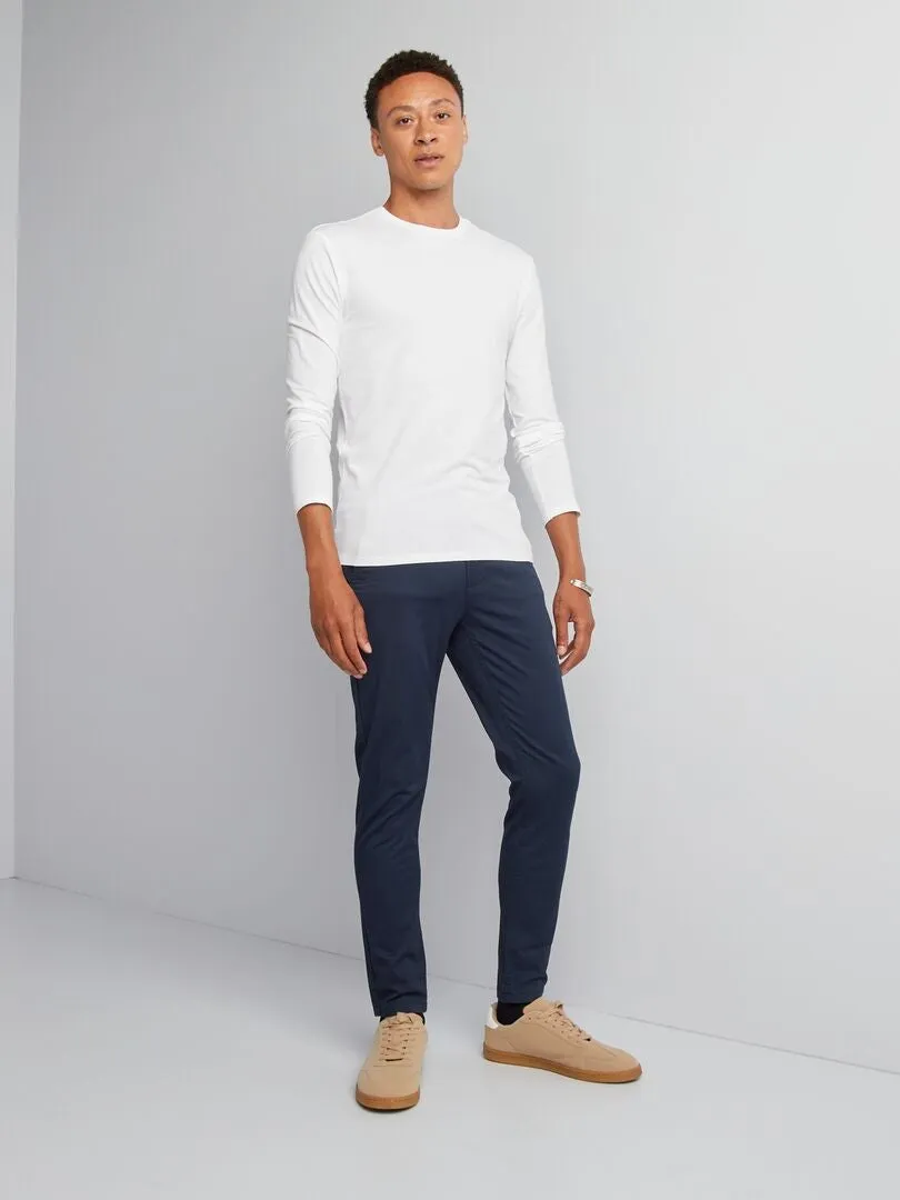 CHINO SLIM   L34  AZUL